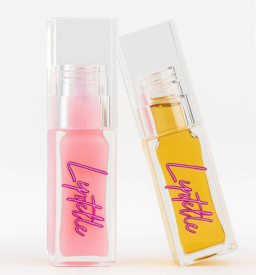 Lipstelle Luxury Lip Gloss – Set of 2 (Pink + Yellow)
