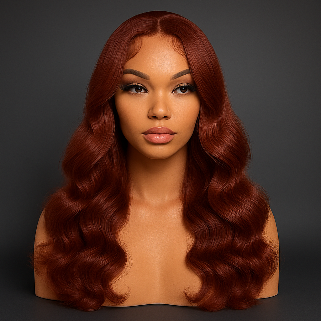 Auburn Body Wave Lace Front Wig – 28” Vibrant & Voluminous | CP Beauty Store